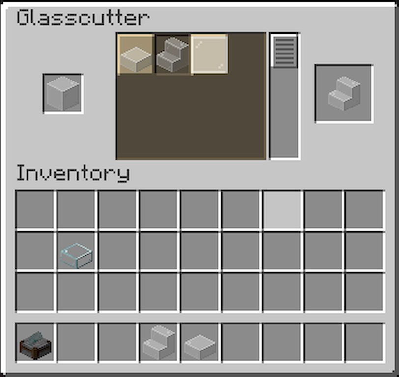 Glasscutter Mod 1.15.2 (Glass Stair, Glass Slab) 8