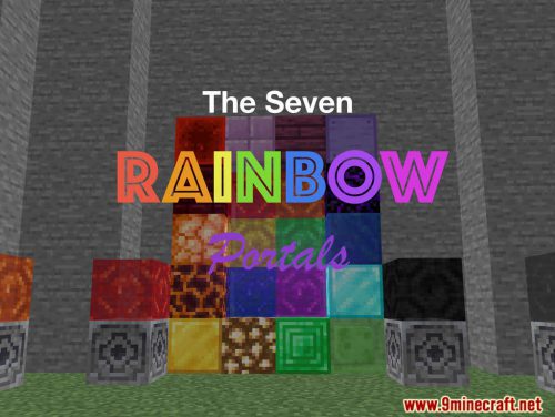 The Seven Rainbow Portals Map (1.20.4, 1.19.4) for Minecraft Thumbnail