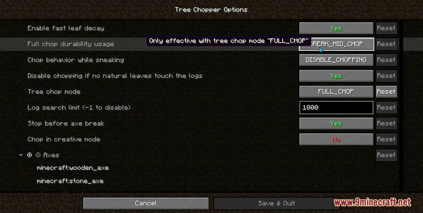 Tree Chopper Mod (1.19.2, 1.18.2) - Cut Down the Whole Tree 7