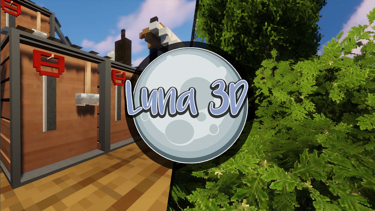 Luna 3D Resource Pack (1.16.5, 1.15.2) - Texture Pack 1