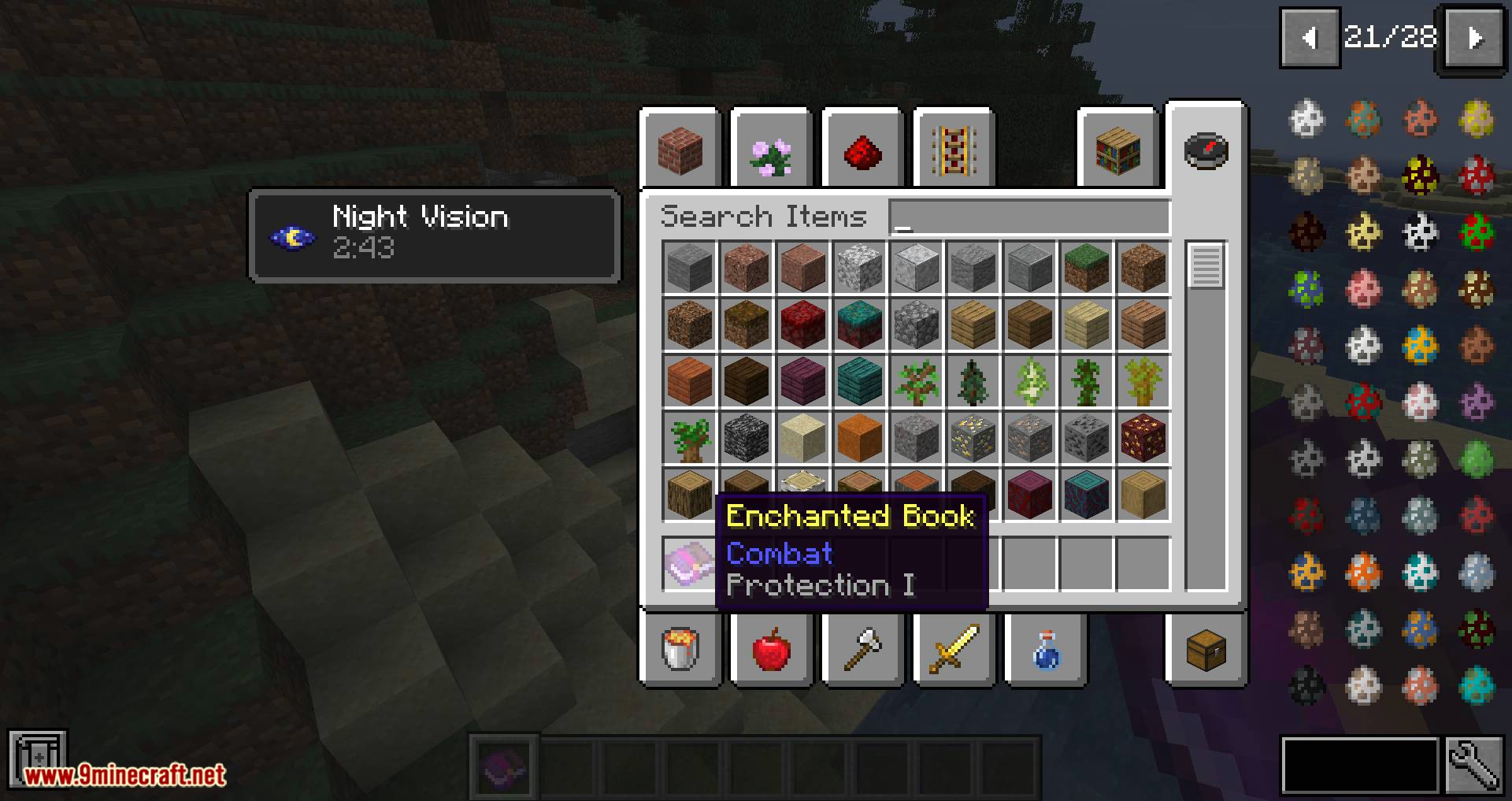 JEI Enchantment Info Mod (1.18.2, 1.16.5) - JEI Info Entries 3