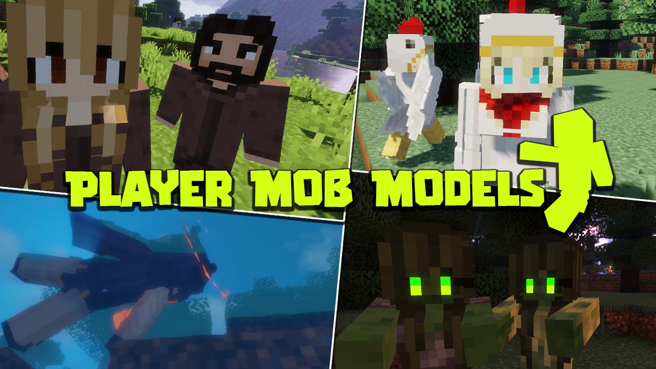 Player Mob Models Resource Pack (1.18.1, 1.16.5) - Texture Pack 1
