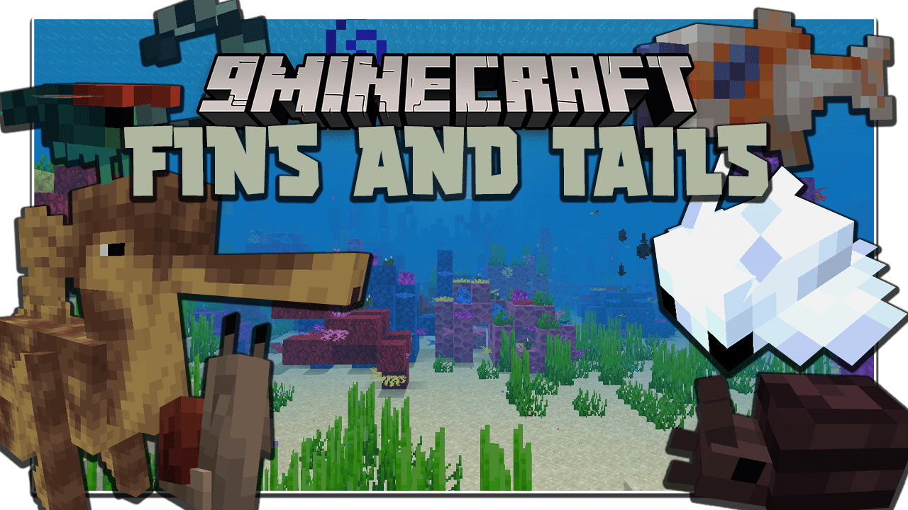 Fins and Tails Mod (1.19.2, 1.18.2) - Marine Life 1
