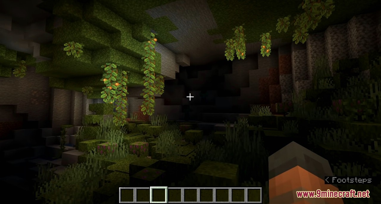 Minecraft 1.17 Snapshot 21w10a (Exploring Lush Caves in Survival) 10