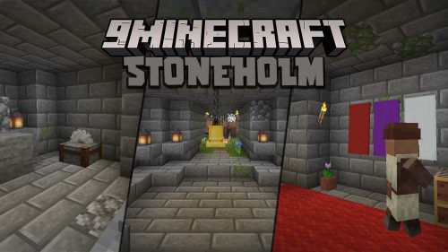 Stoneholm Mod (1.19.4, 1.18.2) – Underground Villages, Love Villages Thumbnail