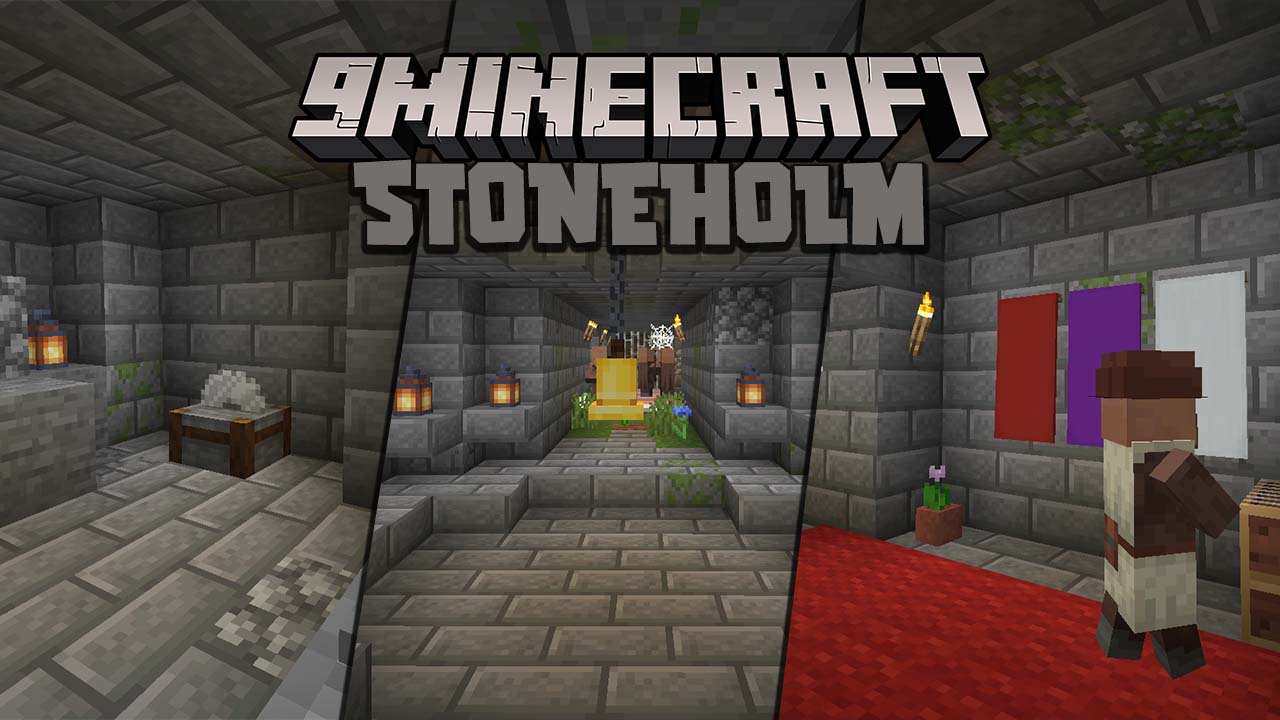 Stoneholm Mod (1.19.4, 1.18.2) - Underground Villages, Love Villages 1