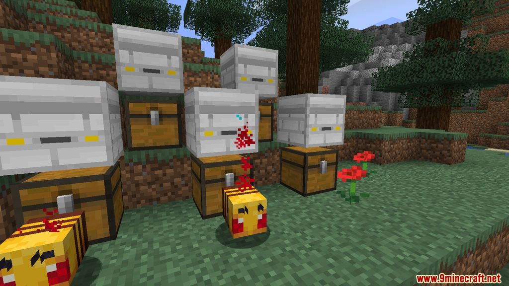 Buzzy Drones Mod (1.19.2, 1.16.5) - Automatic, Drones, Bees 2