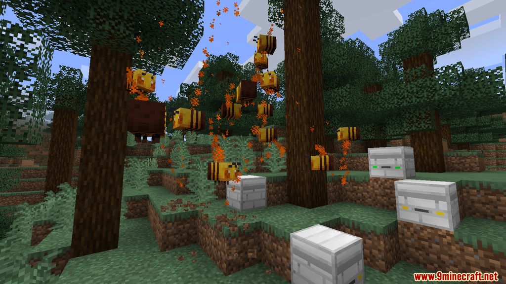 Buzzy Drones Mod (1.19.2, 1.16.5) - Automatic, Drones, Bees 4