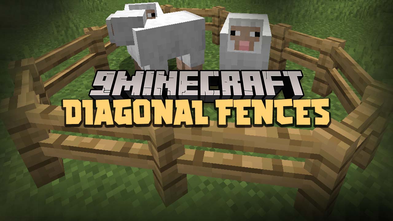 Diagonal Fences Mod (1.20.4, 1.19.4) - Fences Connecting Diagonally 1