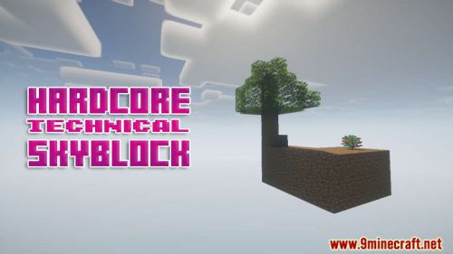 Hardcore Technical Skyblock Map (1.20.4, 1.19.4) for Minecraft Thumbnail