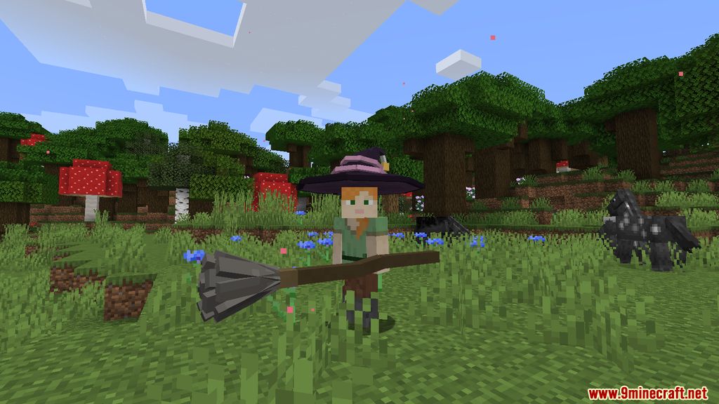 Majo's Broom Mod (1.19.2, 1.18.2) - Magic, Flying Broom 2