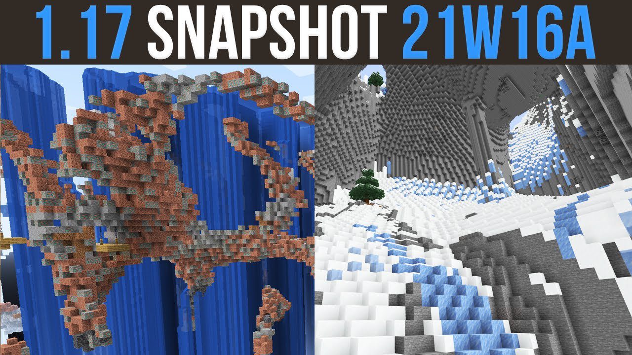 Minecraft 1.17 Snapshot 21w16a (Azalea Trees, Ice Caves) 1