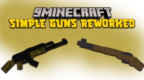 Simple Guns Reworked Mod (1.19.4, 1.18.2) – Firearms, Ranged Thumbnail