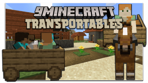 Transportables Mod (1.19.3, 1.18.2) – Carriage, Cart Thumbnail