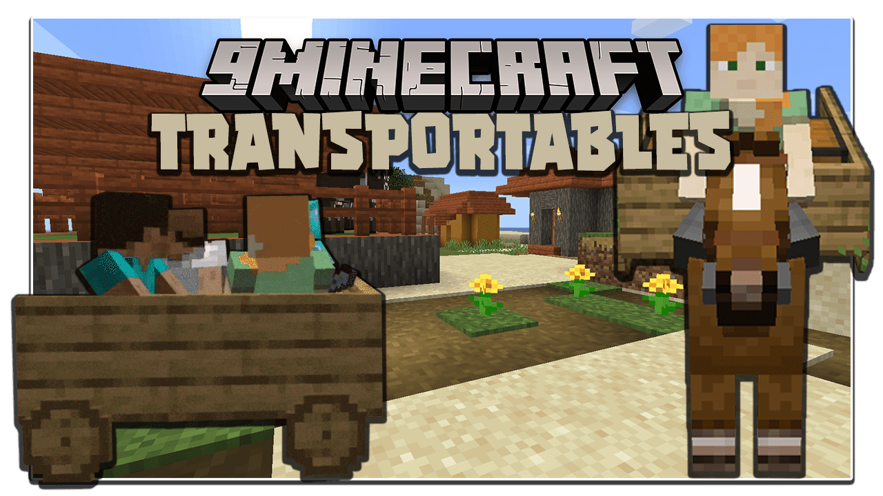 Transportables Mod (1.19.3, 1.18.2) - Carriage, Cart 1