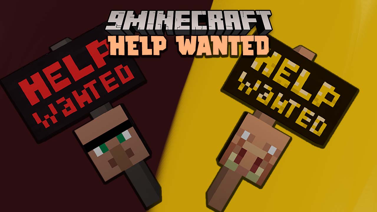 Help Wanted Mod (1.19, 1.18.2) - Villagers, Piglins 1