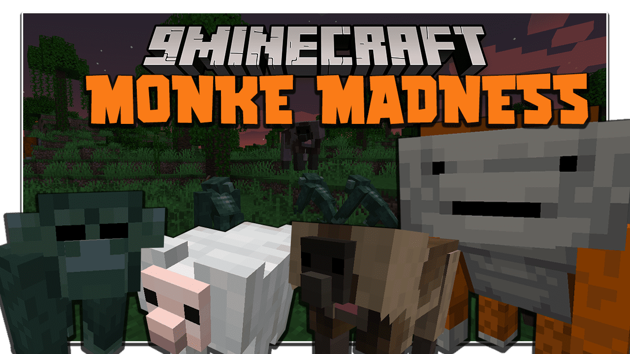 Monke Madness Mod (1.18.2, 1.17.1) - Monkey, Jungle 1