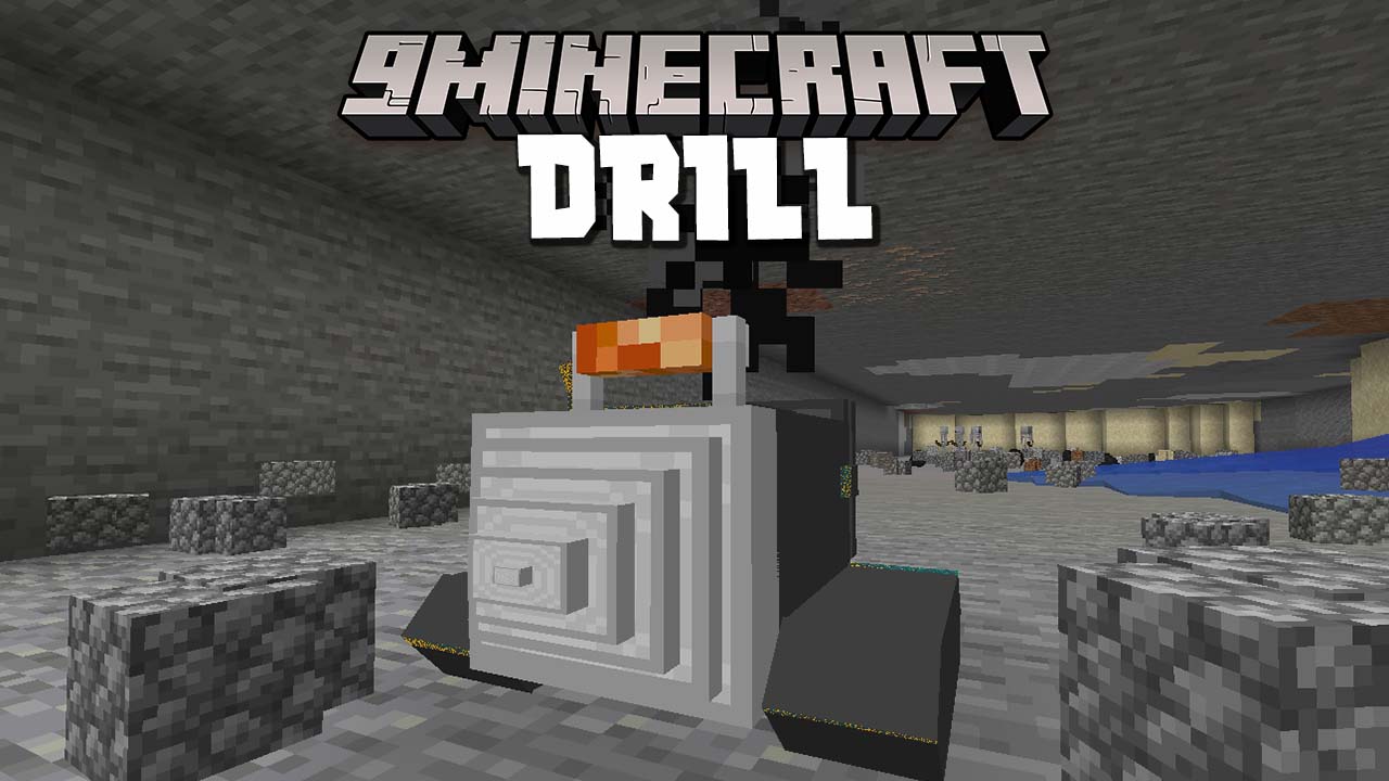 Drill Mod 1.16.5 (Mining, Cut Tree and Harvest Crops) 1