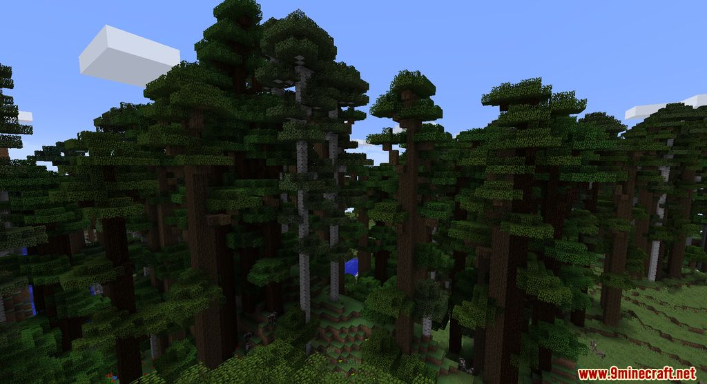 Huge Trees Mod 1.12.2 (Generated Trees) 3