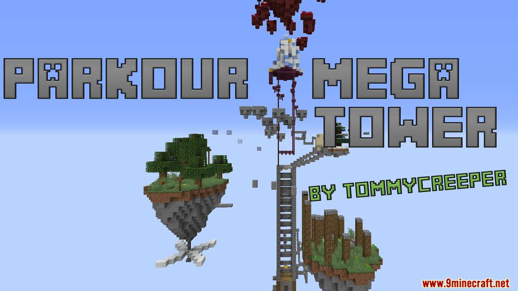 Parkour Mega Tower Map (1.20.4, 1.19.4) for Minecraft 1