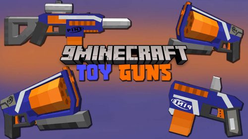 Toy Guns Mod (1.19.2, 1.18.1) – Harmless Firearms Thumbnail