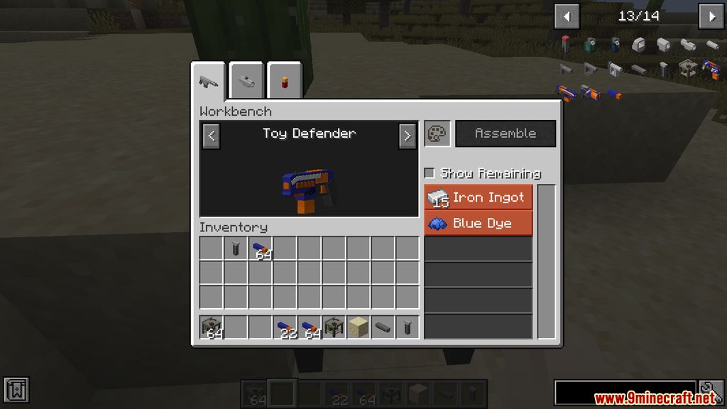 Toy Guns Mod (1.19.2, 1.18.1) - Harmless Firearms 3