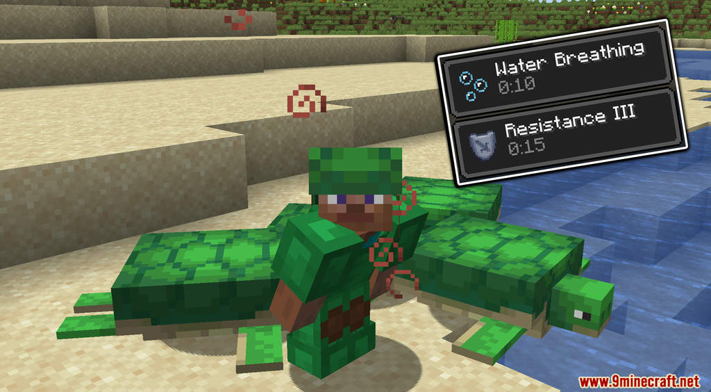 Full Turtle Armor Data Pack (1.18.2, 1.13.2) - Becomes a Turtle 6