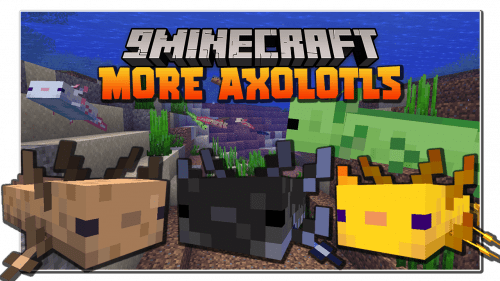 More Axololts Mod (1.19.2, 1.18.2) – Companions, Pets Thumbnail