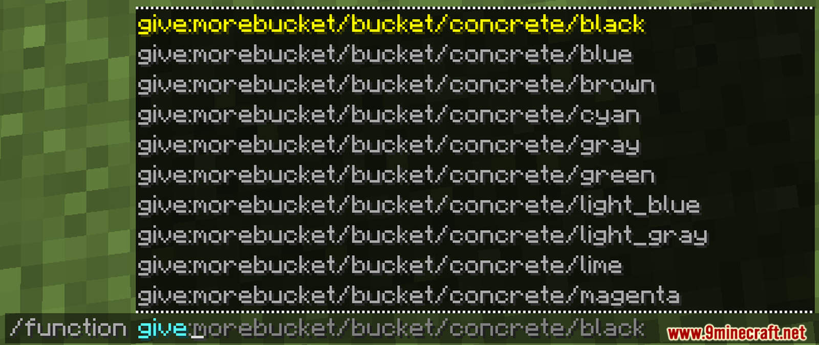 More Buckets Data Pack 1.16.5, 1.15.2 (New Buckets) 3