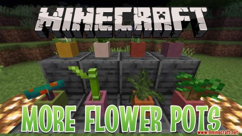 More Flower Pots Data Pack 1.17.1 (New Flower Pots!) Thumbnail