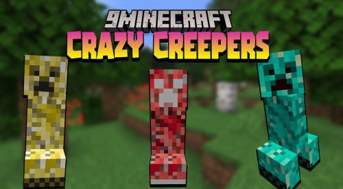 Crazy Creepers Mod 1.18.1, 1.17.1 (New Creepers) Thumbnail