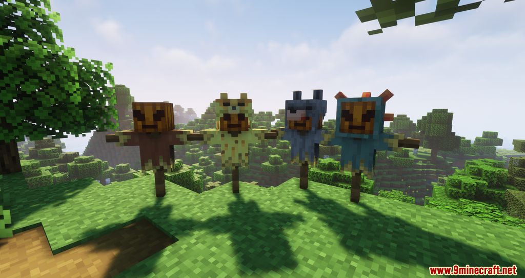 Feders Scarecrows Mod 1.17.1 (Scarecrows, Prevention) 10