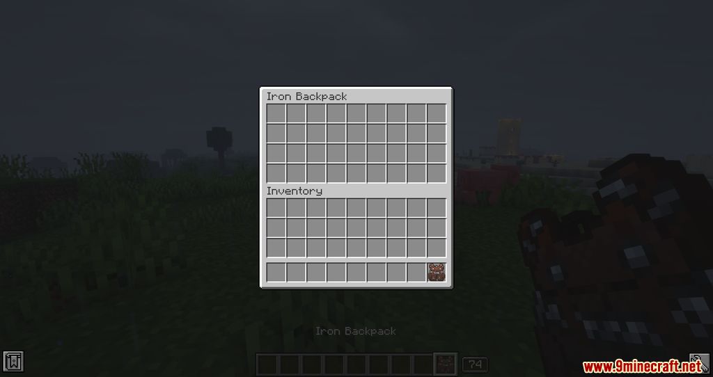 Packed Up Mod (1.20.2, 1.19.4) - Backpack, Inventory 4