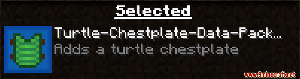 Turtle Chestplate Data Pack (1.18.2, 1.17.1) - Turtle Up 12