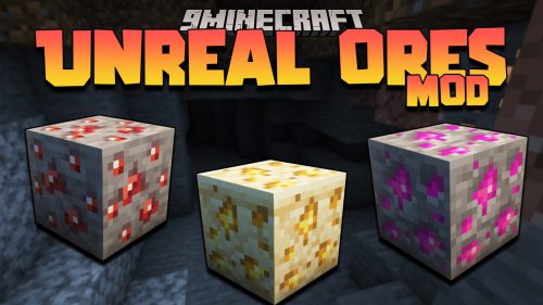 Unreal Ores Mod 1.16.5 (Ores, Weapons) Thumbnail