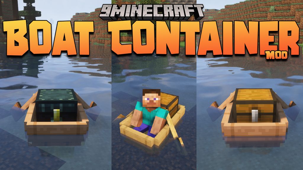 Boat Container Mod (1.20.1, 1.19.2) - Storage, Boat 1