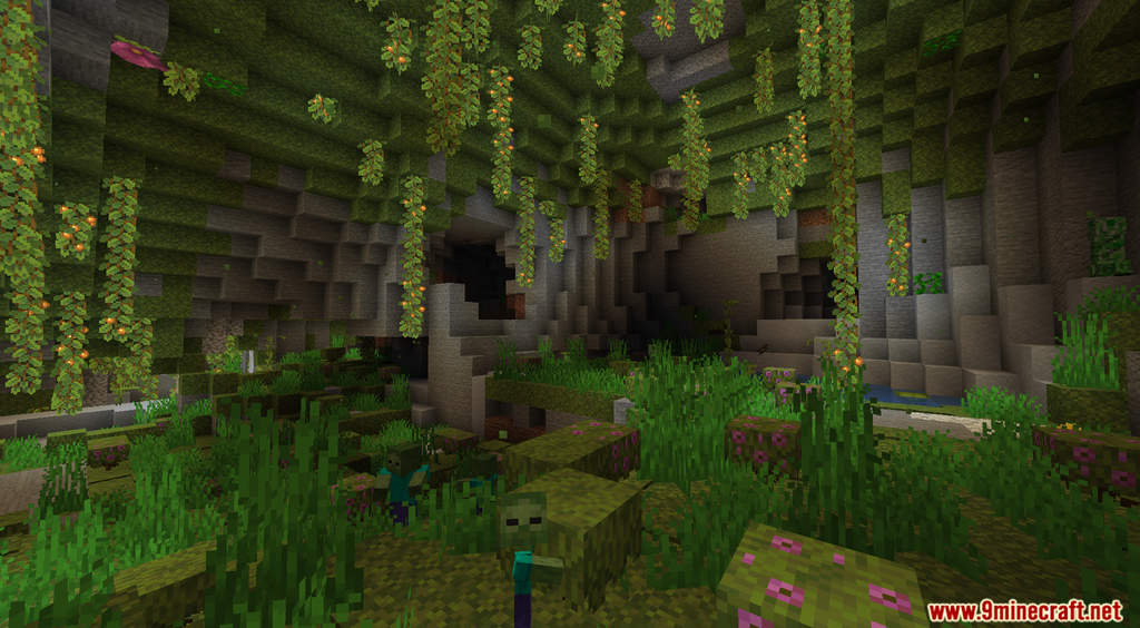 Caves and Cliffs Expansion Pack: Cave Biomes Data Pack 1.17.1 (Underground Generation) 7