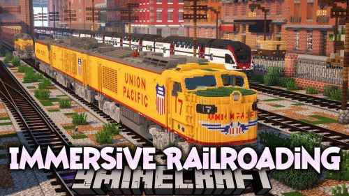 Immersive Railroading Mod (1.16.5, 1.12.2) – New Transport System Thumbnail