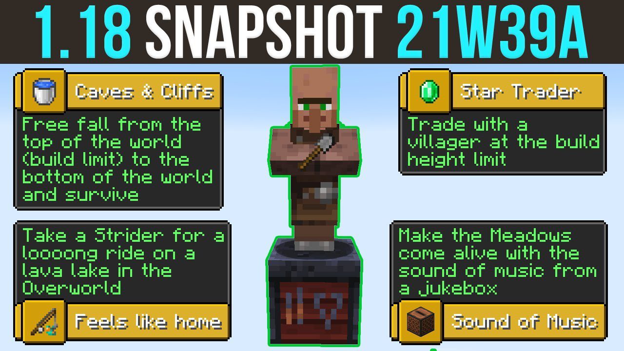 Minecraft 1.18 Snapshot 21w39a (Redesigned Status Effect Layout) 1