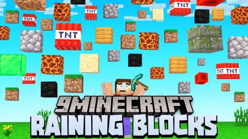 Minecraft But It’s Raining Random Blocks Data Pack (1.18.2, 1.17.1) Thumbnail