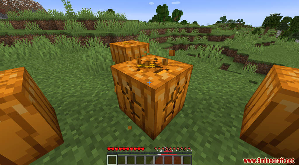 Minecraft But Pumpkin Drops OP Items Data Pack 1.18.1, 1.17.1 (OP Pumpkin) 3