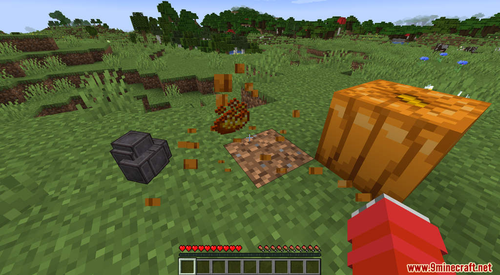 Minecraft But Pumpkin Drops OP Items Data Pack 1.18.1, 1.17.1 (OP Pumpkin) 4