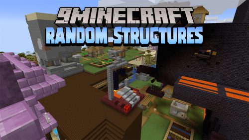 Minecraft But Random Structures Spawn Every Minute Data Pack (1.19.3, 1.18.2) Thumbnail