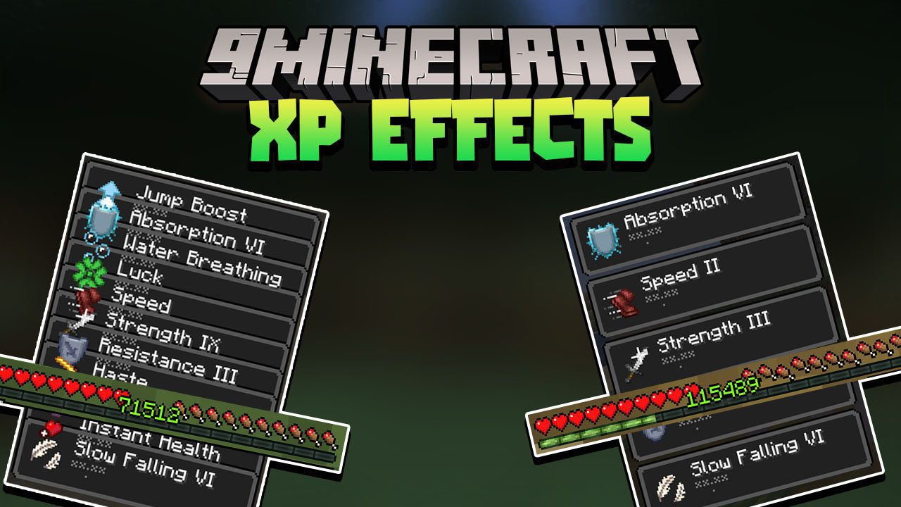 Minecraft But XP Equal Effects Data Pack (1.18.2, 1.17.1) - Experience, Effects 1