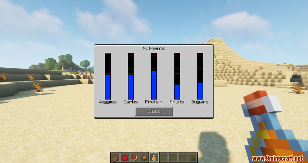 Nutritional Balance Mod (1.20.2, 1.19.3) - Difficulty, Eating 8