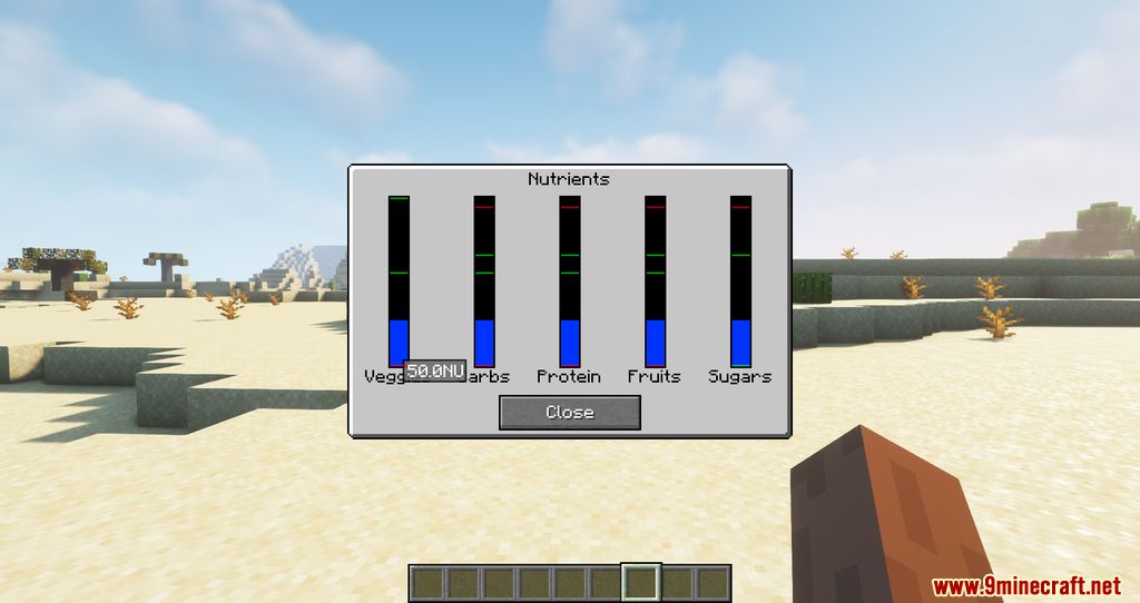 Nutritional Balance Mod (1.20.2, 1.19.3) - Difficulty, Eating 9