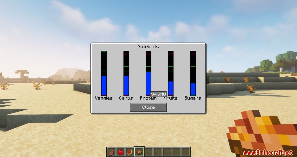 Nutritional Balance Mod (1.20.2, 1.19.3) - Difficulty, Eating 7