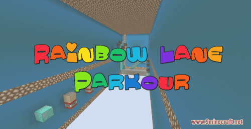 Rainbow Lane Parkour Map 1.17.1 for Minecraft Thumbnail