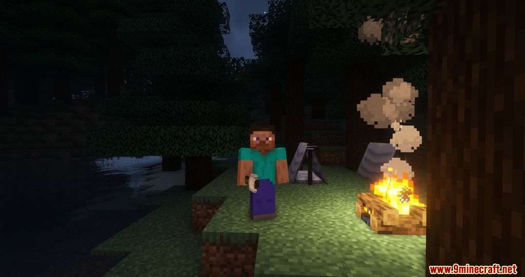 Simply Camping Mod 1.17.1 (Campfire, Adventure) 5