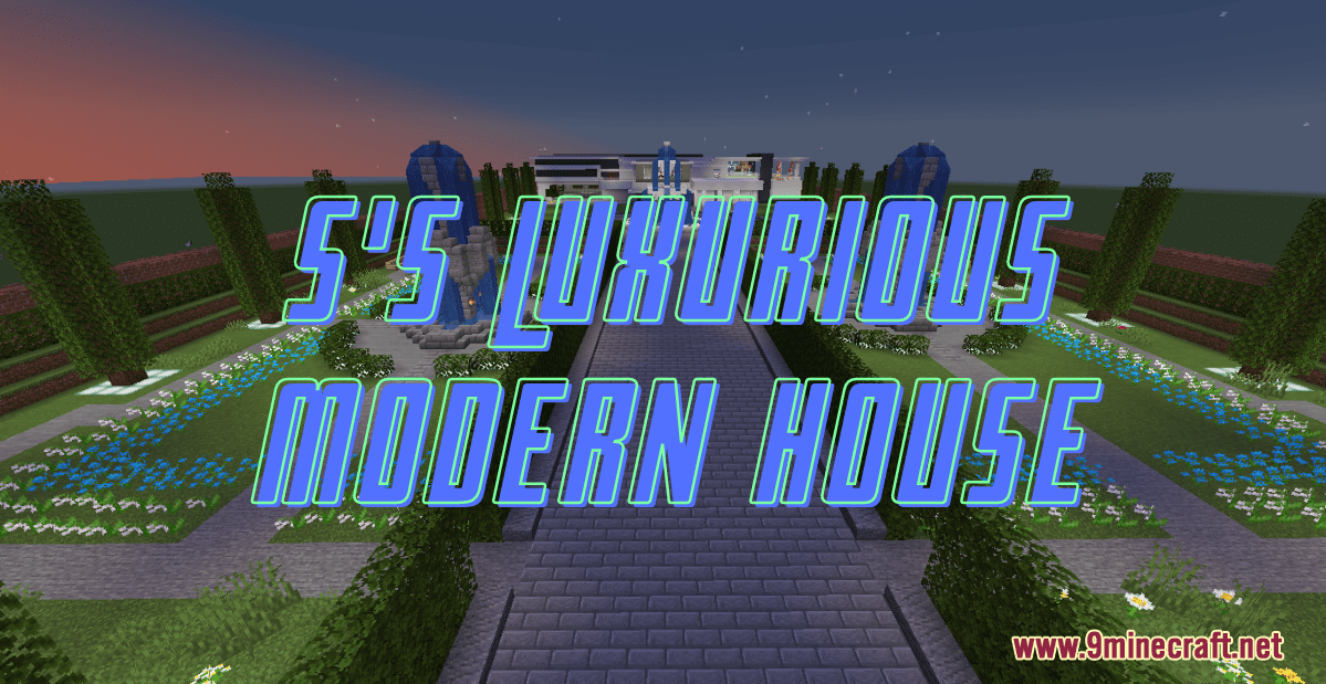 S's Luxurious Modern House Map (1.20.4, 1.19.4) for Minecraft 1